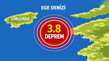 Gökçeada Açıklarında 3,8’lik Deprem