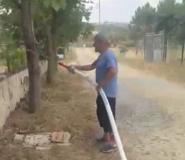 Kendi Yangın Söndürme Sistemlerini Kurup Tatbikat Yaptılar