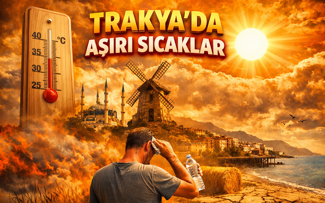 Trakya’da Kavurucu Sıcaklar Etkisini Sürdürüyor