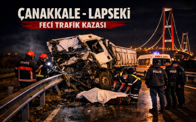 Lapseki’de Meydana Gelen Kazada 2 Kişi Hayatını Kaybetti