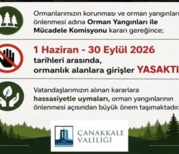 Ormanlık Alanlara Giriş Yasağı Hatırlatıldı