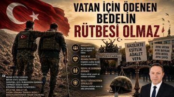 Vatan İçin Ödenen Bedelin Rütbesi Olmaz
