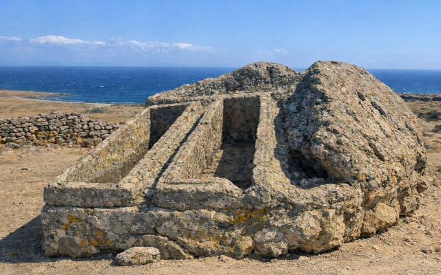 Gökçeada’daki 2 Bin 400 Yıllık İkiz Lahit Mezar Tarih Meraklılarını Bekliyor