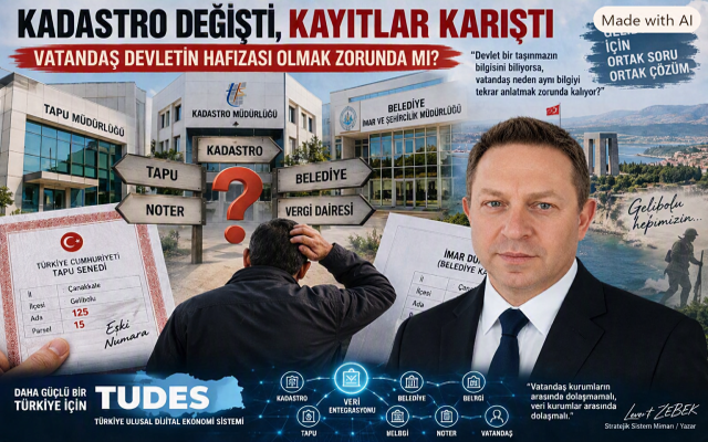 Levent Zebek yazdı: Kadastro Değişti, Kayıtlar Karıştı!