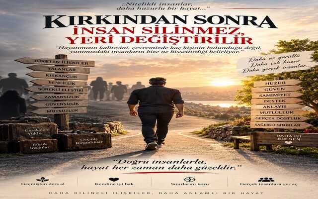 Kırkından Sonra İnsan Silinmez, Yeri Değiştirilir
