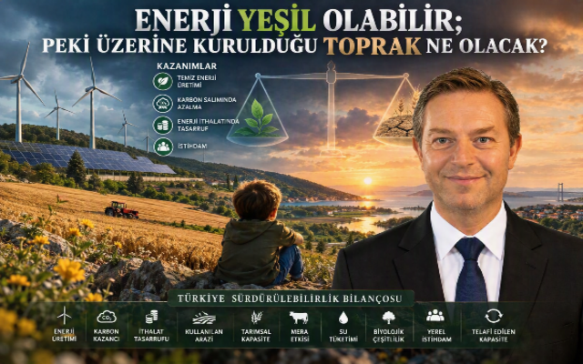 Levent Zebek yazdı “Enerji Yeşil Olabilir; Peki Üzerine Kurulduğu Toprak Ne Olacak?”
