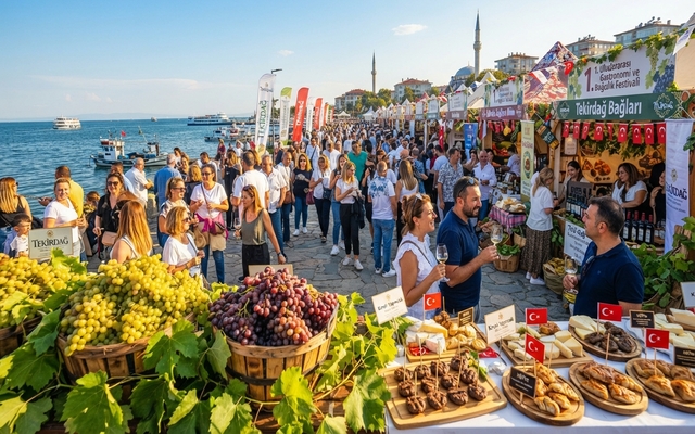 Tekirdağ’da Gastronomi ve Bağcılık Festivali Sona Eriyor