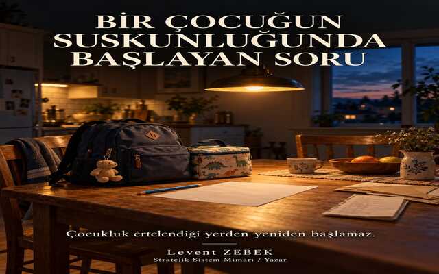Levent Zebek yazdı: “Bir Çocuğun Suskunluğunda Başlayan Soru”